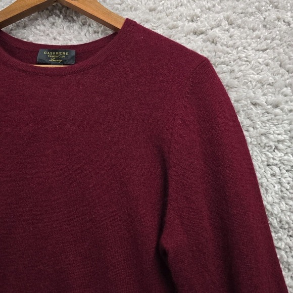 Charter Club Luxury Cashmere Sweater Womens‎ L Red Pullover Long Sleeve READ - Picture 3 of 14
